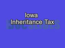 Iowa Inheritance Tax