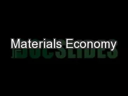 Materials Economy