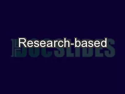 Research-based