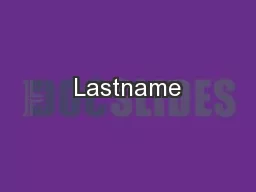 Lastname