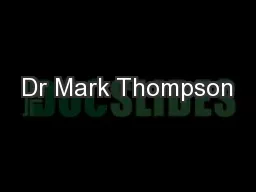 Dr Mark Thompson