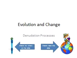 Evolution and Change