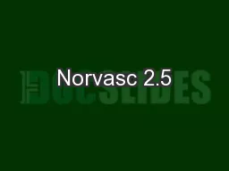 Norvasc 2.5