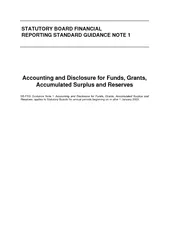 Accounting and Disclosure for Funds Grants Accumulated