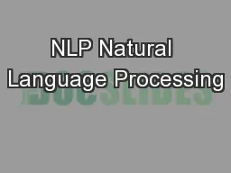 NLP Natural Language Processing