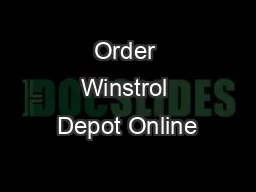 Order Winstrol Depot Online