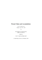 Present Values and Accumulations NGUS S