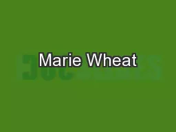 Marie Wheat