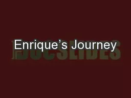 Enrique’s Journey