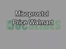 Misoprostol Price Walmart