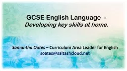 GCSE English Language  -