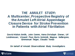 THE AMULET STUDY