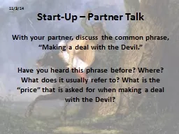 Start-Up – Partner Talk