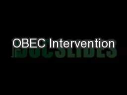 OBEC Intervention