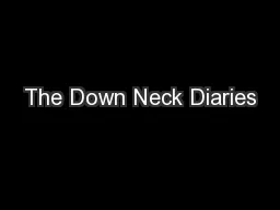 The Down Neck Diaries