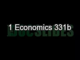 1 Economics 331b