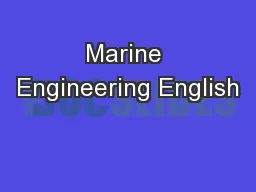 Marine Engineering English