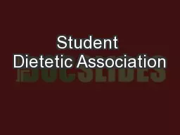 Student Dietetic Association