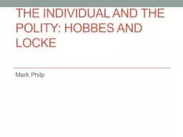 the Individual and the polity: Hobbes and Locke