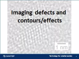 1 Imaging defects and