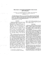 Infrared spectra and thermal decompositions of metal a
