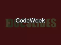 CodeWeek