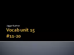 Vocab unit 15
