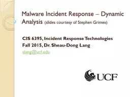 Malware Incident Response