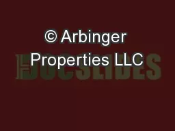 © Arbinger Properties LLC