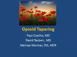 Opioid Tapering