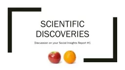 Scientific discoveries