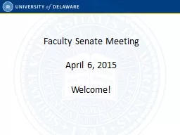 Faculty Senate Meeting