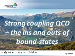 Strong coupling QCD – the ins and outs of bound-states