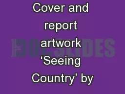 Cover and report artwork ‘Seeing Country’ by