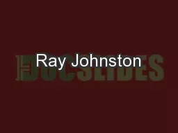 Ray Johnston
