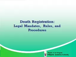 Death Registration: