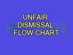UNFAIR DISMISSAL FLOW CHART