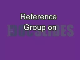 Reference Group on