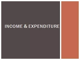 Income & Expenditure