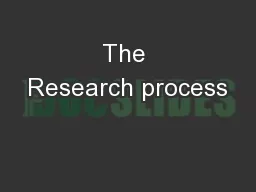 The Research process