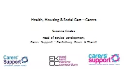 Health, Housing & Social Care – Carers