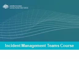Incident Management Teams Course