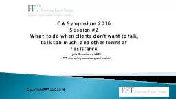 CA Symposium 2016