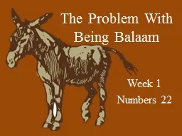 The Problem With Being Balaam