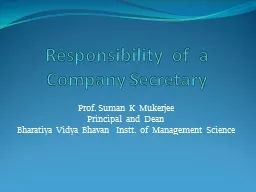 Responsibility  of  a