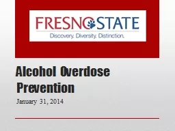 Alcohol Overdose Prevention