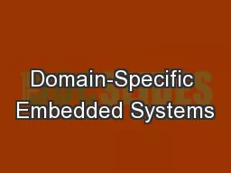 Domain-Specific Embedded Systems