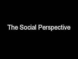 The Social Perspective