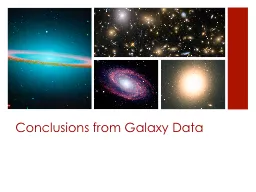 Conclusions from Galaxy Data