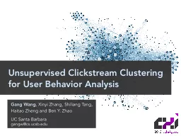 Unsupervised Clickstream Clustering for User Behavior Analy